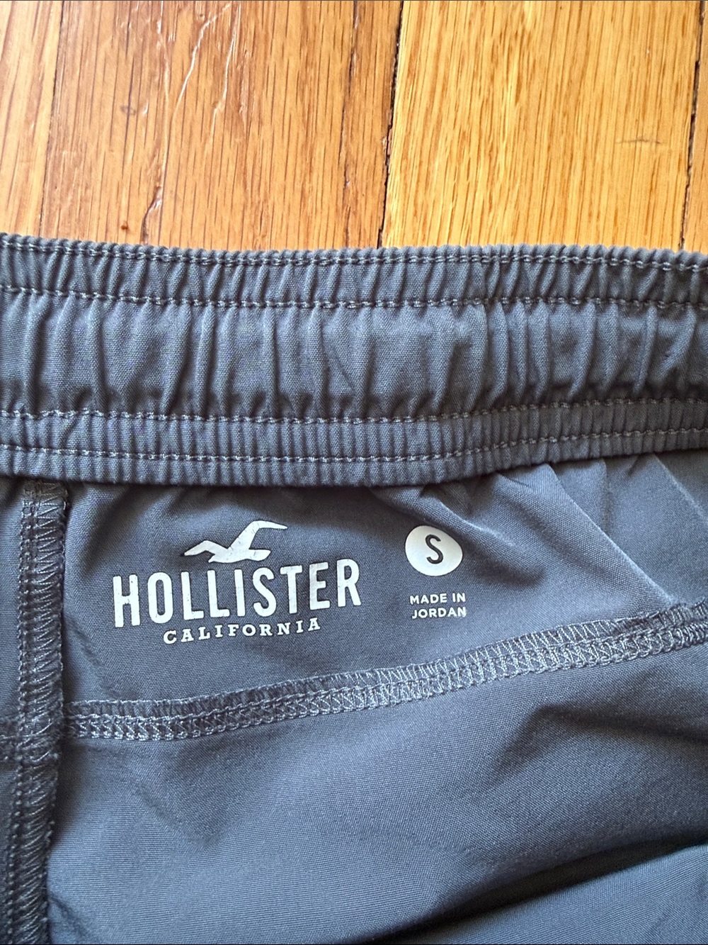 Hollister Men’s Charcoal Athletic Shorts with Elastic Waist - Picture 2 of 2